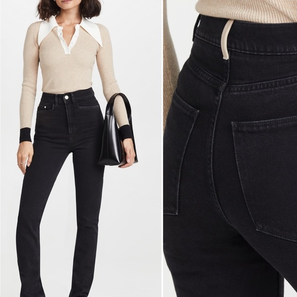 NWT Wandler Aster Jeans Black 26 New - Picture 1 of 5